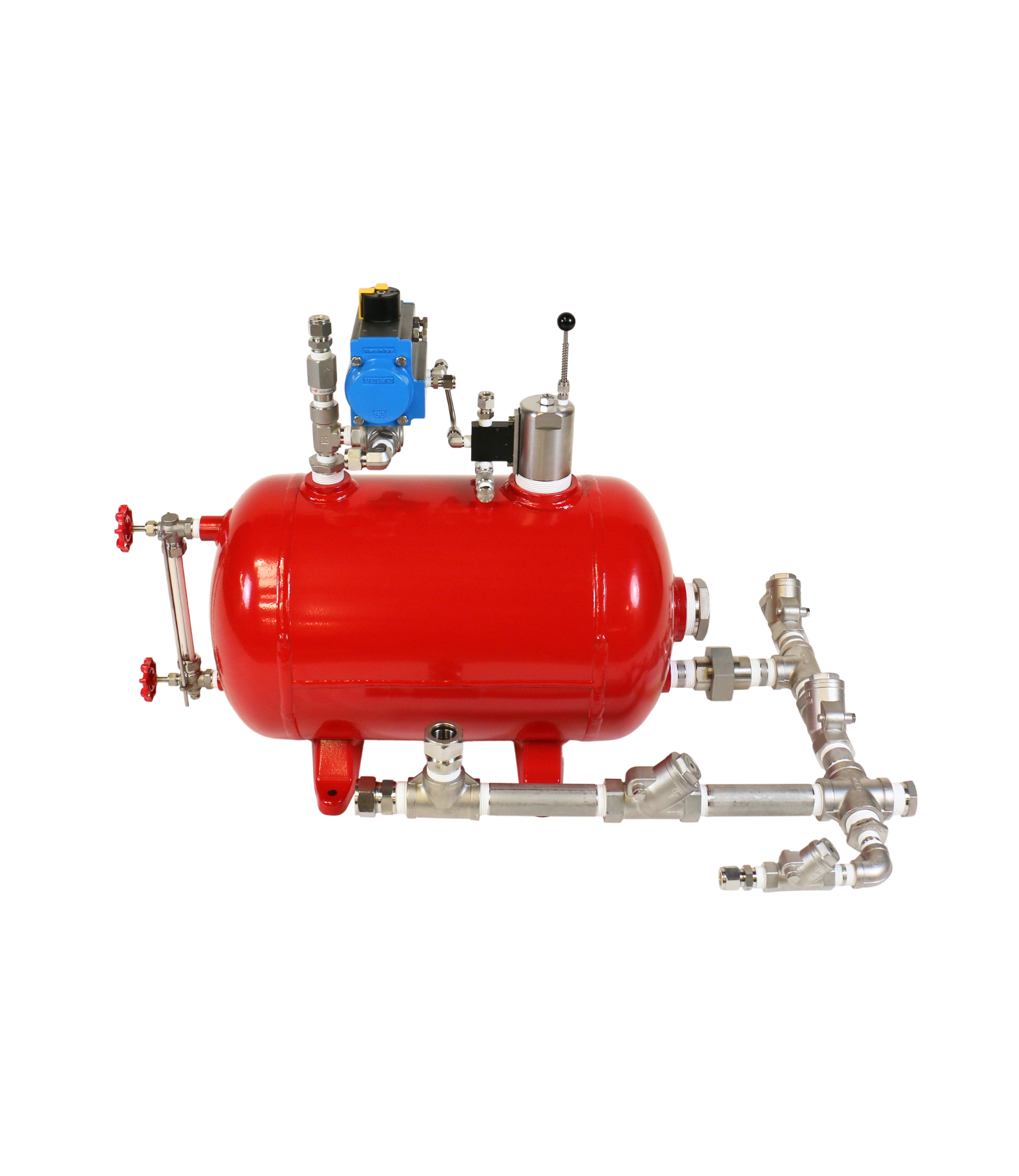Side Mount Pneumatic Level Controller 100 psi Actuated Ball Valve