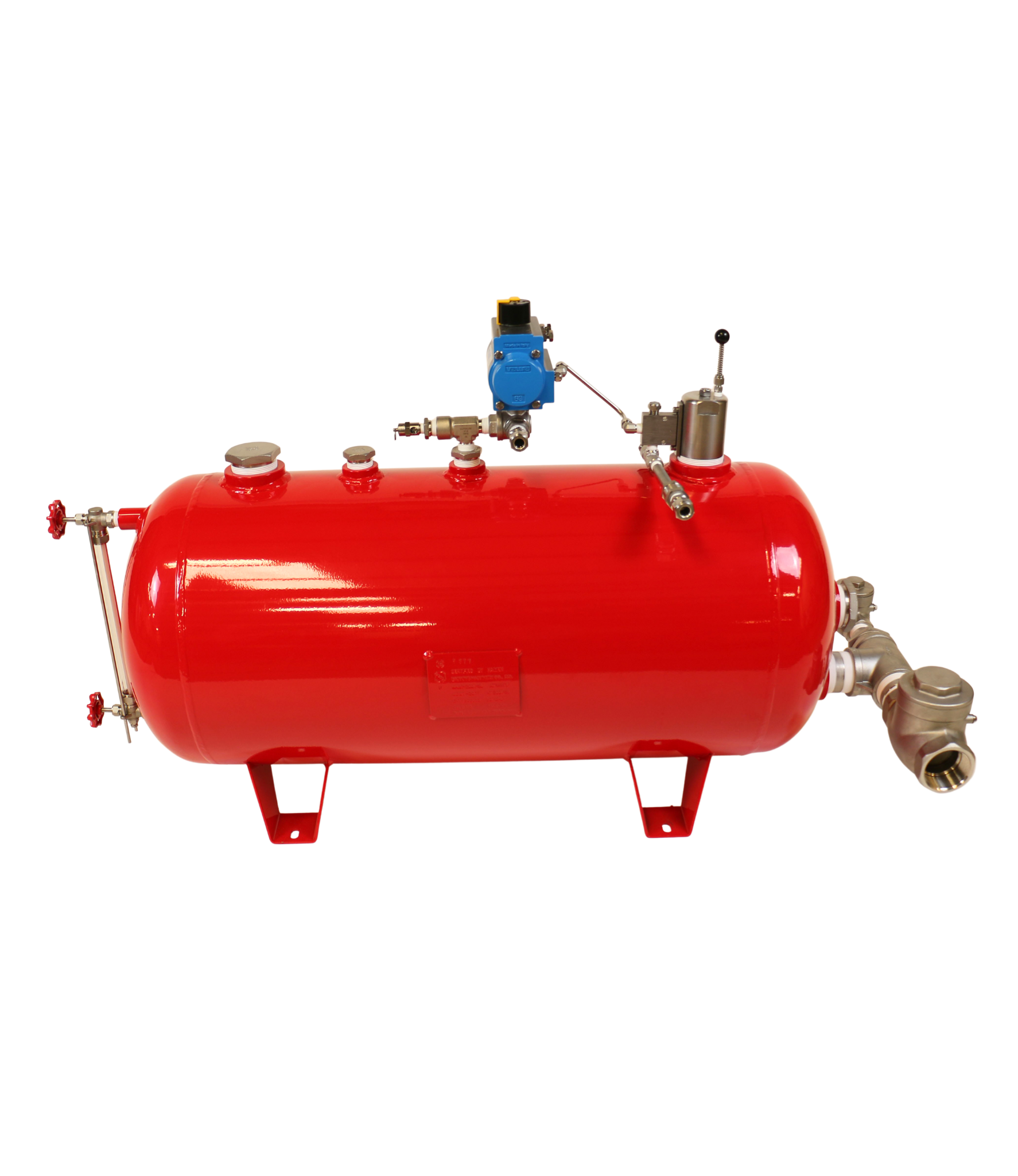 Side Mount Pneumatic Level Controller 100 psi Actuated Ball Valve Shell & Tube
