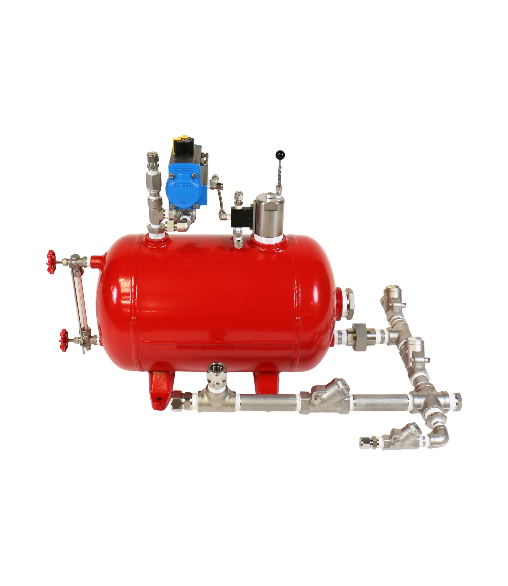 Side Mount Pneumatic Level Controller 200 psi Actuated Ball Valve