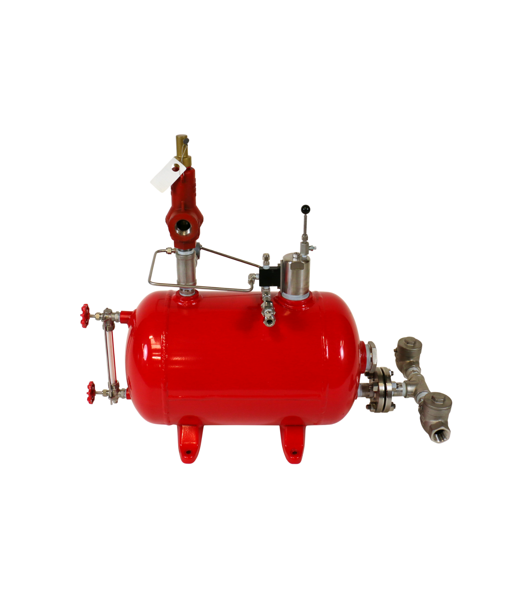 Side Mount Pneumatic Level Controller 100 psi Actuated Ball Valve Vertical Panel