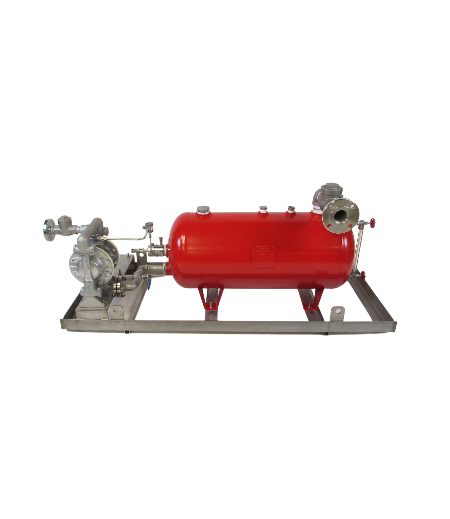 Side Mount Pneumatic Level Controller 100 psi Actuated Ball Valve A-Frame