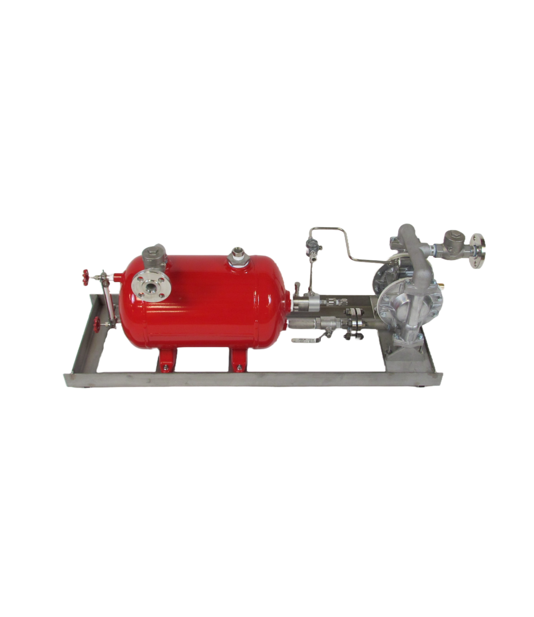 Side Mount Pneumatic Level Controller 200 psi Actuated Ball Valve A-Frame